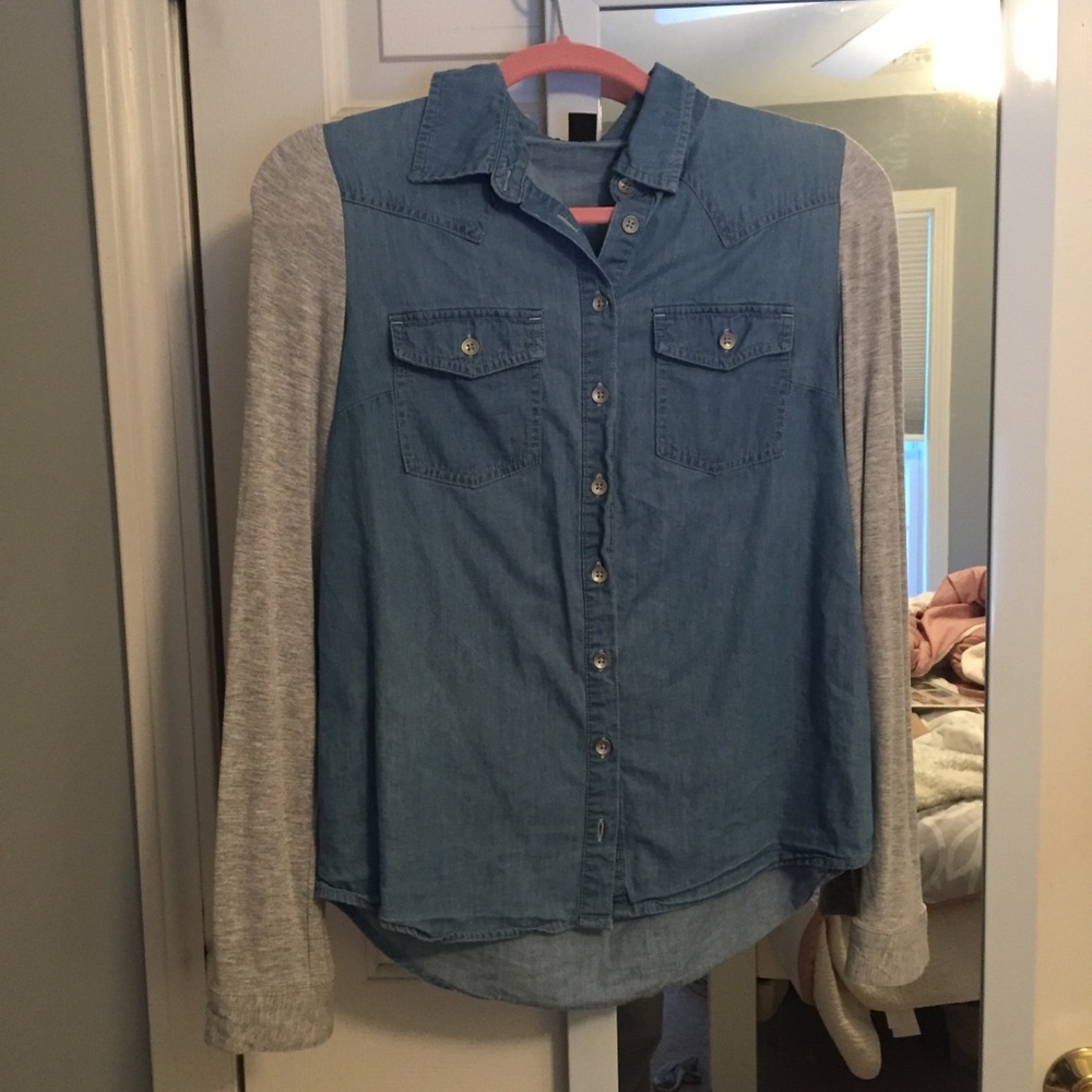 Long Sleeve Denim Shirt